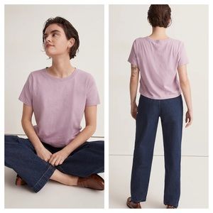 Madewell Softfade Cotton Boxy-Crop Tee